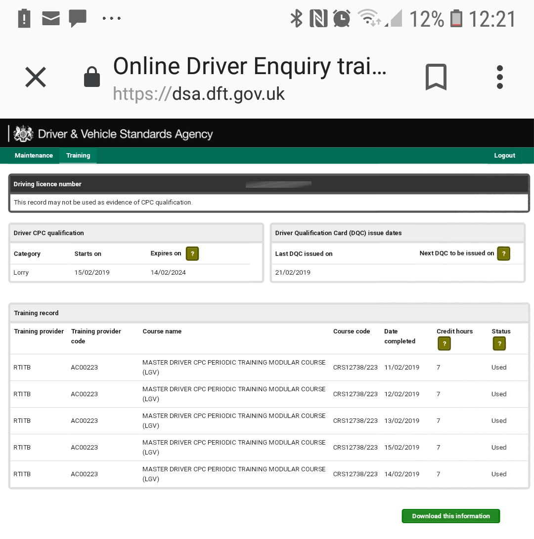 DVSA All 5 Days uploaded